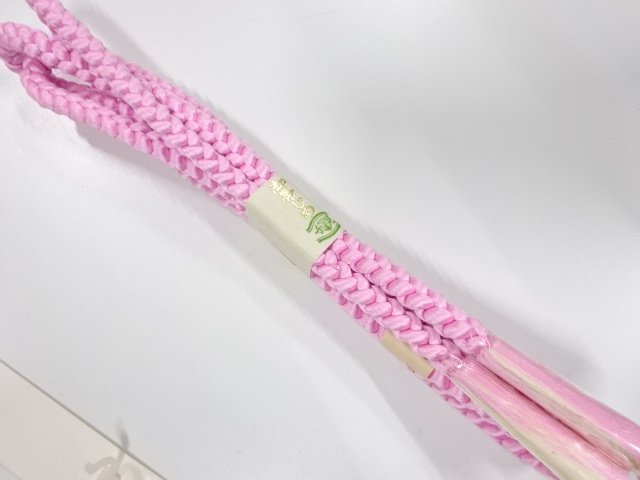 未使用品　正絹　手組帯締め